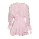 Модерна розова рокля