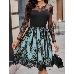 Официална дамска рокля с тюл