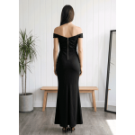 Официална рокля с отворени рамене