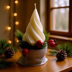 Коледна ароматна свещ