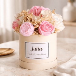 Ароматен букет от соев восък за абитуриентка