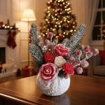 Букет от ароматни свещи за Коледа Букет от ароматни свещи за Коледа