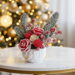 Букет от ароматни свещи за Коледа Букет от ароматни свещи за Коледа