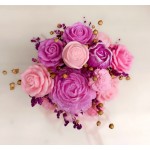 Букет от соеви светя в кутия