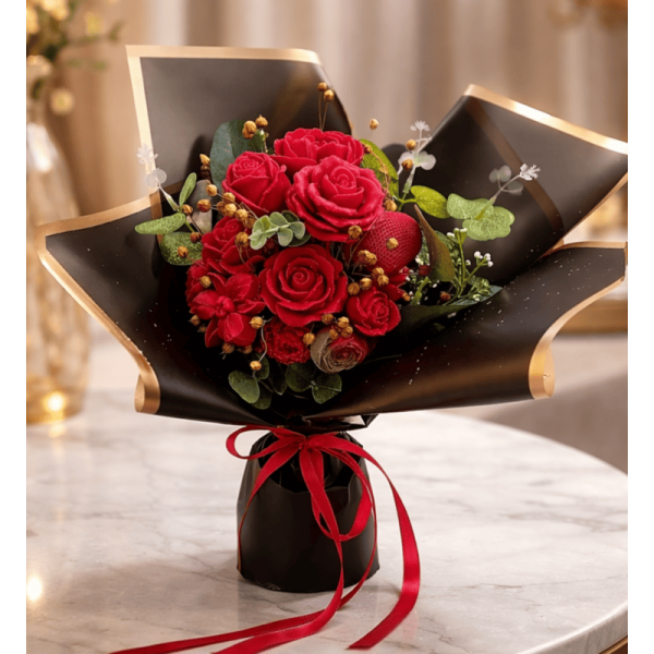 Букет от восъчни цветя за Свети Валентин