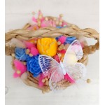 Букет в плетена кошничка