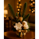 Коледен букет от восъчни цветя