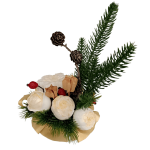 Коледен букет от восъчни цветя