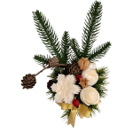 Коледен букет от восъчни цветя