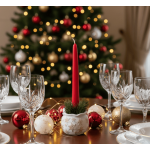 Коледен свещник с Дядо Коледа