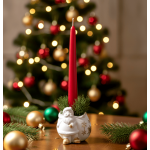 Коледен свещник с Дядо Коледа