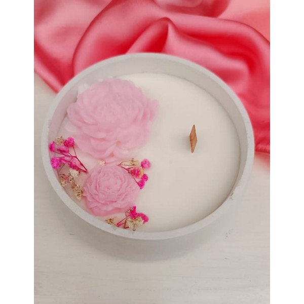 Соева свещ в кашпа