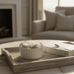 Соева свещ в ниска кашпа 