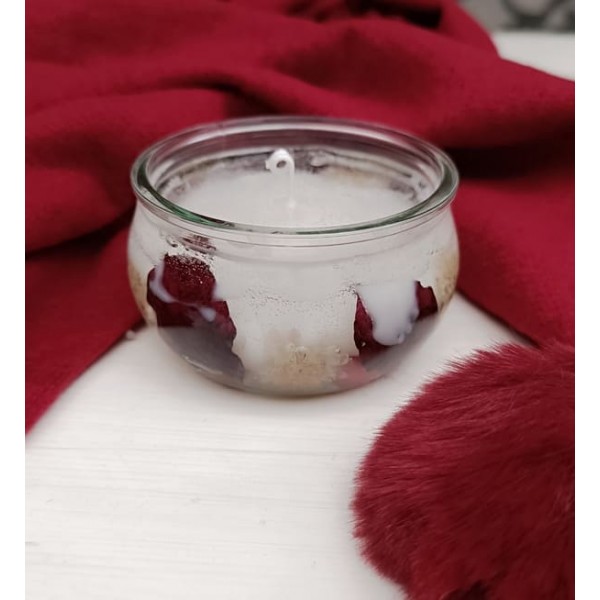 Соева свещ в стъклен съд Соева свещ в стъклен съд