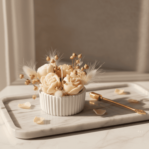 Свещ в кашпа Свещ в кашпа