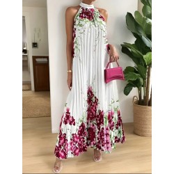 Дълга рокля солей с цветя