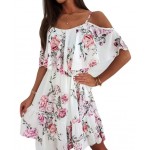 Лятна дамска рокля с отворени рамене