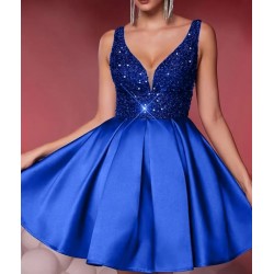 Официална рокля сатенена