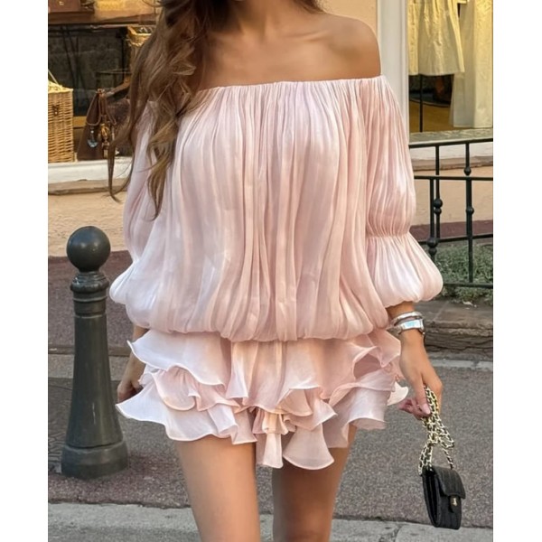 Розов гащеризон от разливна материя Розов гащеризон от разливна материя