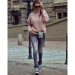 Дамски зимен пуловер