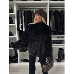 Еко-палто с косъм