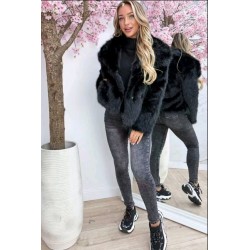 Черно еко-палто