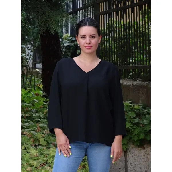 Черна дамска блузка