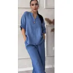 Лятна ленена блуза