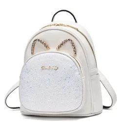 Дамска раница Shiny White