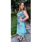 Лятна рокля макси на цветя Лятна рокля макси на цветя