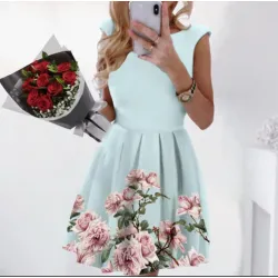 Лятна рокля цвят мента