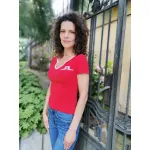 Дамска къса тениска