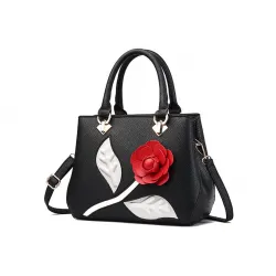 Дамска чанта 3D Rose Black