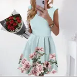 Рокля на цветя горчица