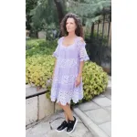 Лятна рокля бохо светлосиня Лятна рокля бохо светлосиня