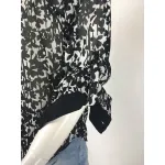 Блуза от шифон в черно и бяло Блуза от шифон в черно и бяло