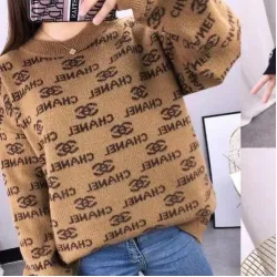 Дамски пуловер CHANEL капучино