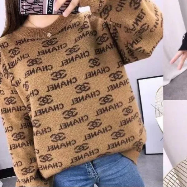 Дамски пуловер CHANEL капучино Дамски пуловер CHANEL капучино