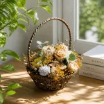 Есенен букет от восъчни цветя