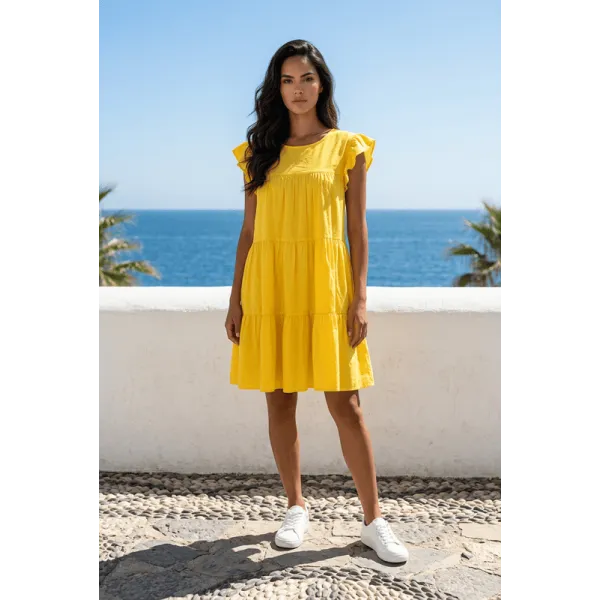 Лятна жълта рокля Emily Лятна жълта рокля Emily
