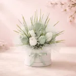 Букет от свещи-лалета в кутия Букет от свещи-лалета в кутия