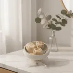 Соева свещ с цветя