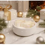 Свещ снежинки в кашпа